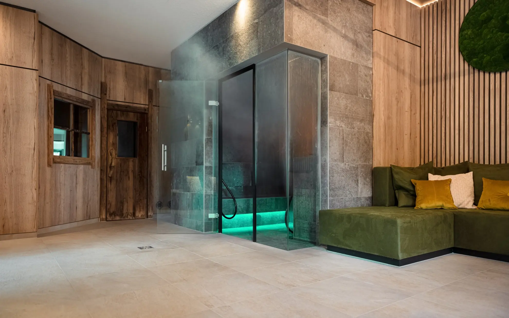 SOONWALD spa Sauna Holz und Stein Design Innenraum 4