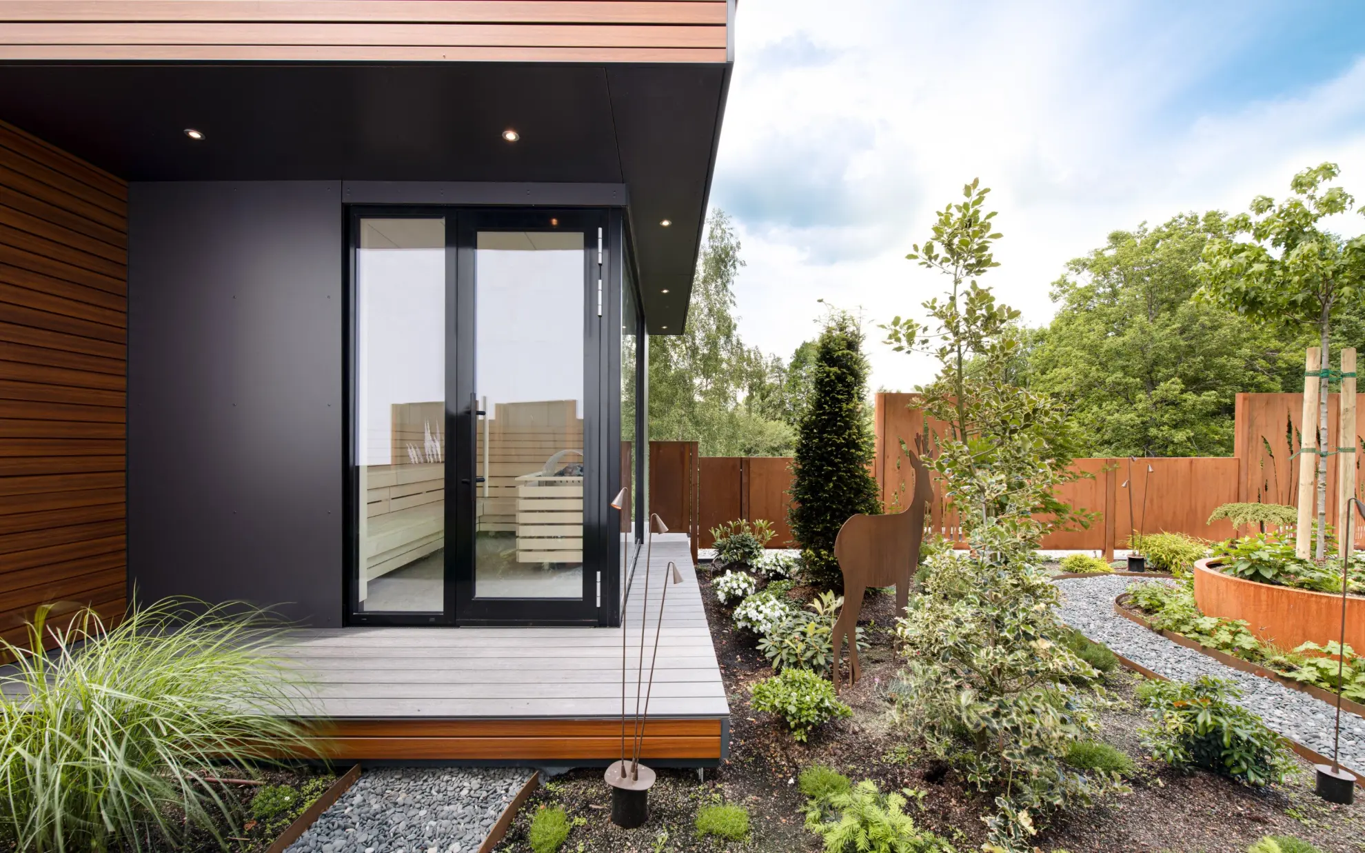 SOONWALD spa Sauna Garten mit Aussensauna 5