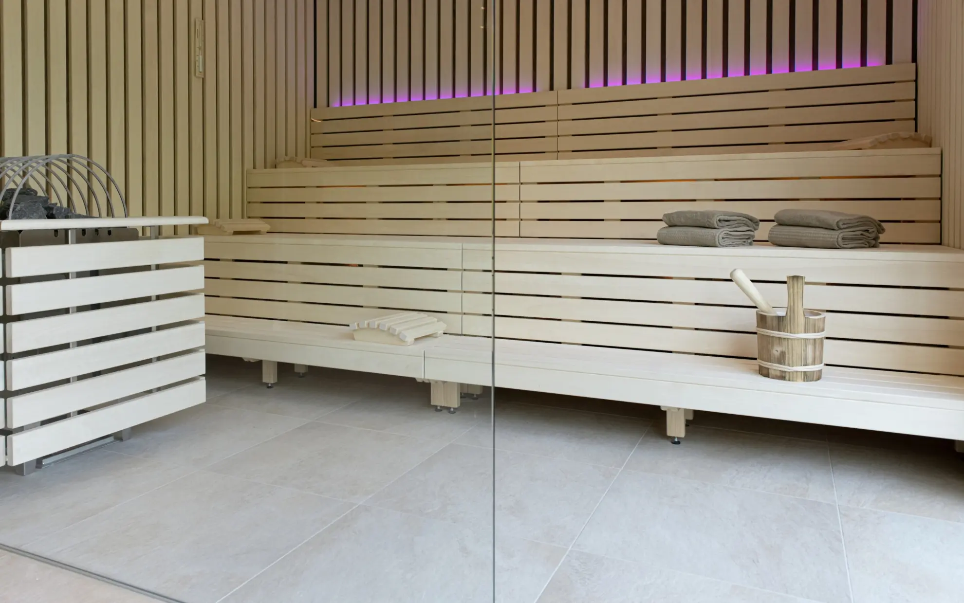 SOONWALD spa Sauna Holzsauna mit Licht
