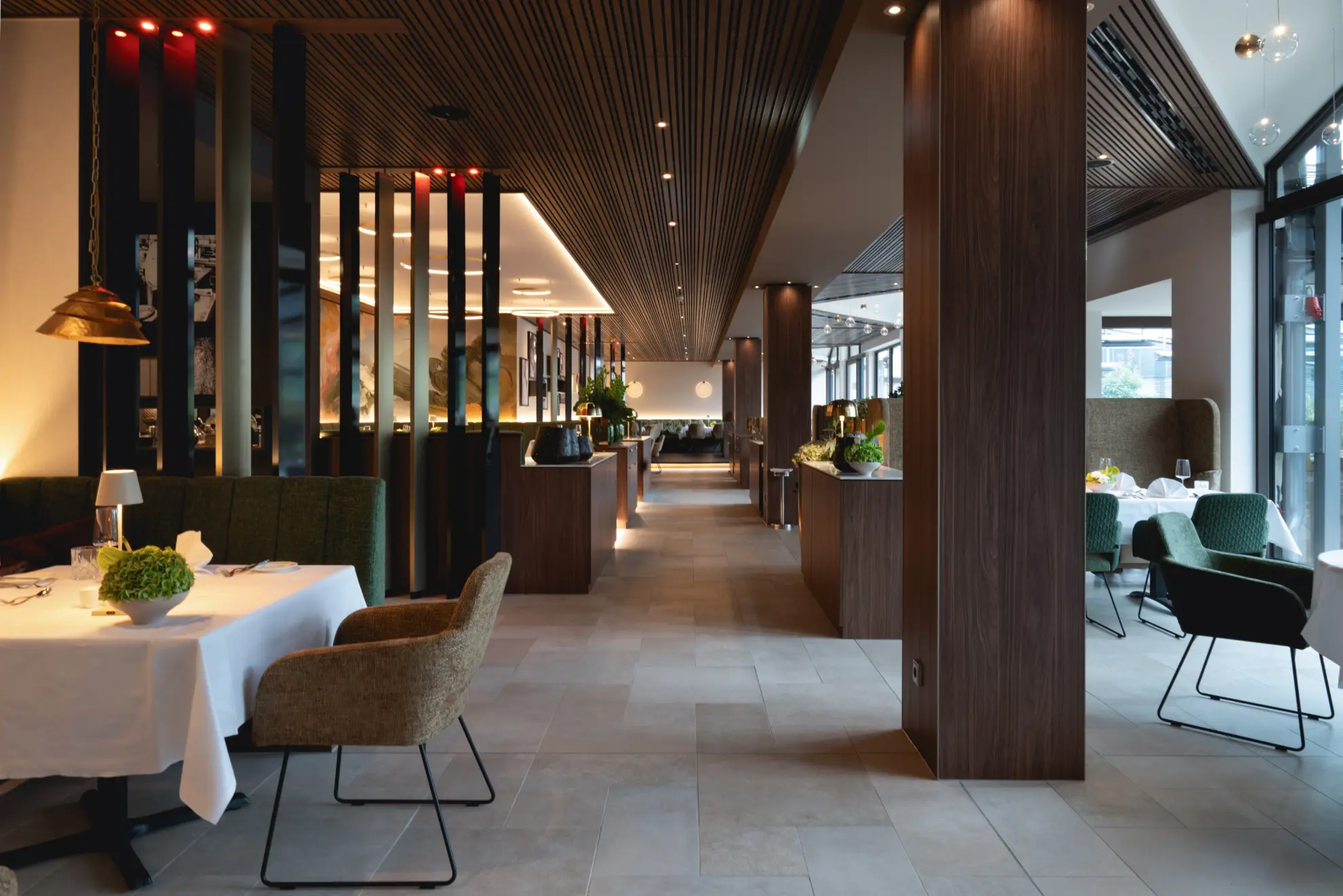Garten Restaurant Blick ins Restaurant 2