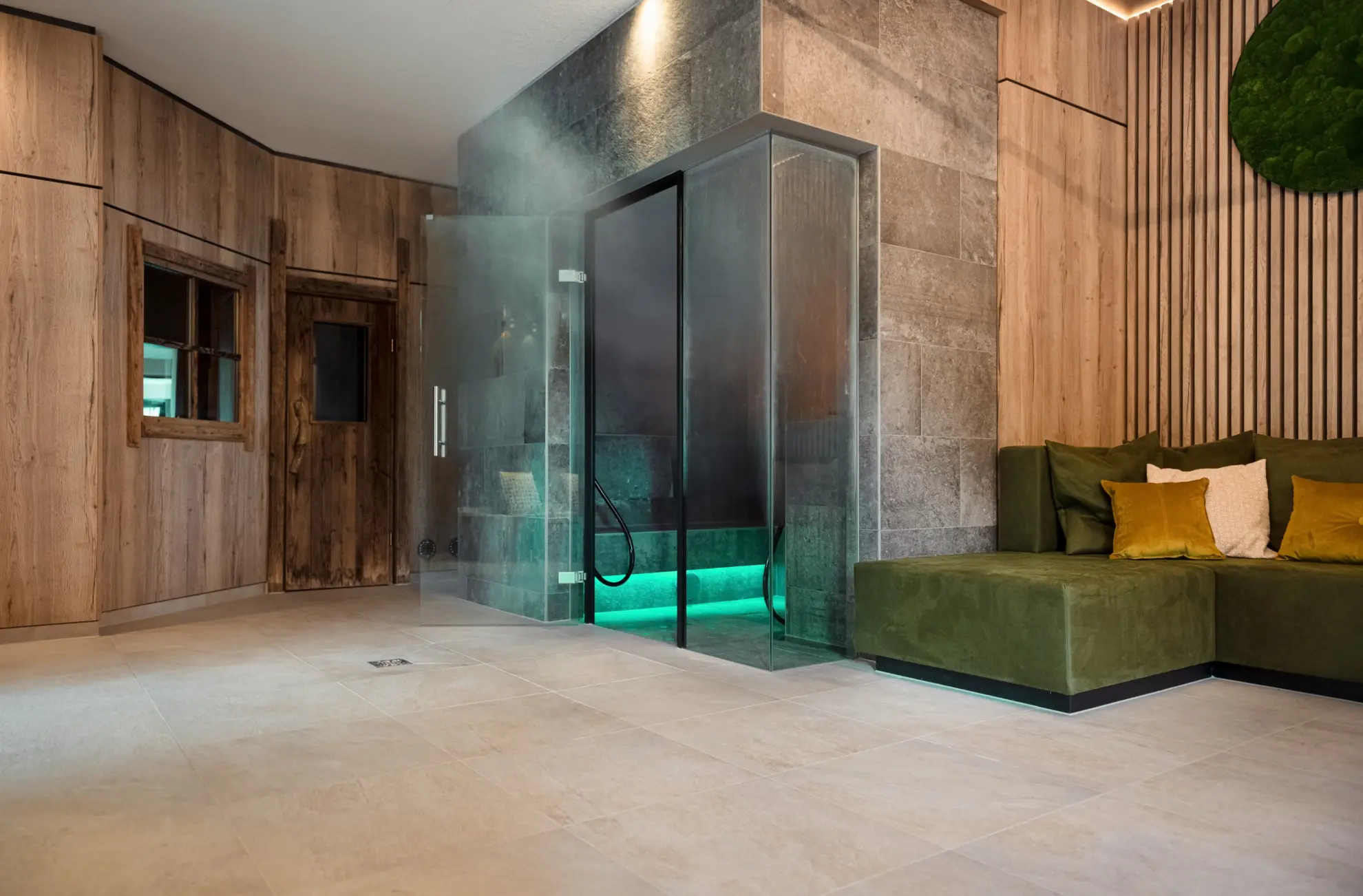 SOONWALD spa Sauna Holz und Stein Design Innenraum 4